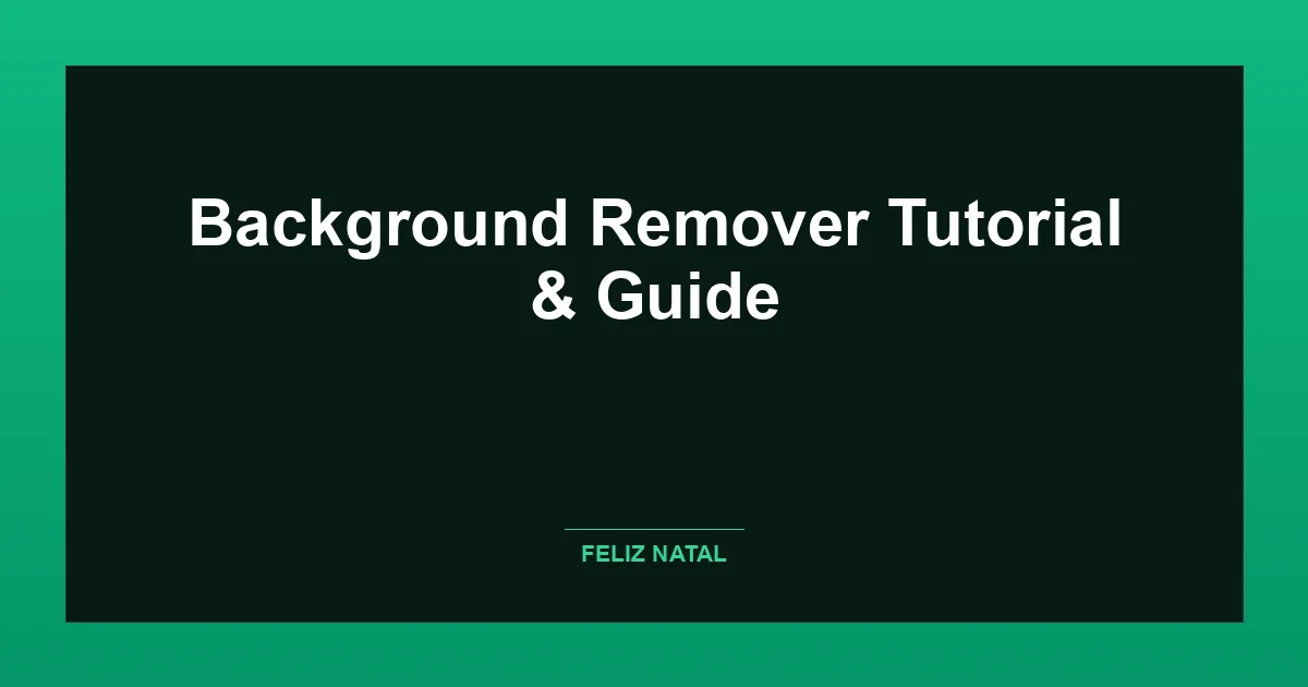 Background Remover Thumbnail