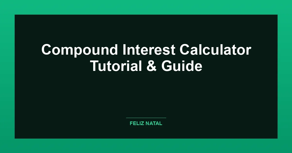 Compound Interest Calculator Thumbnail