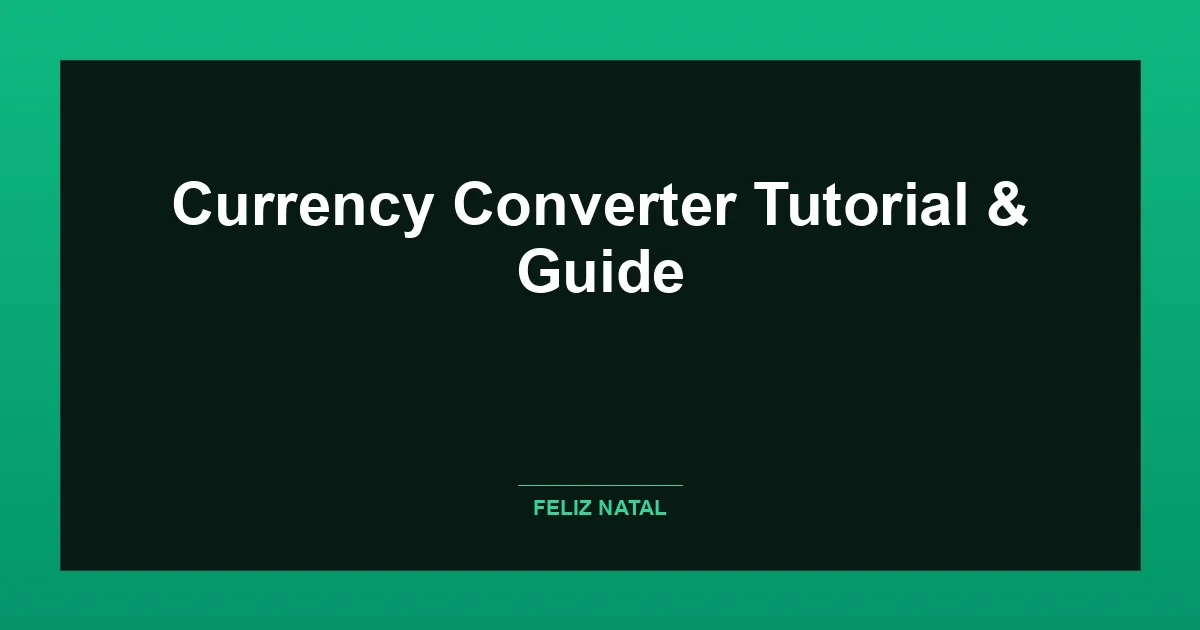 Currency Converter Thumbnail