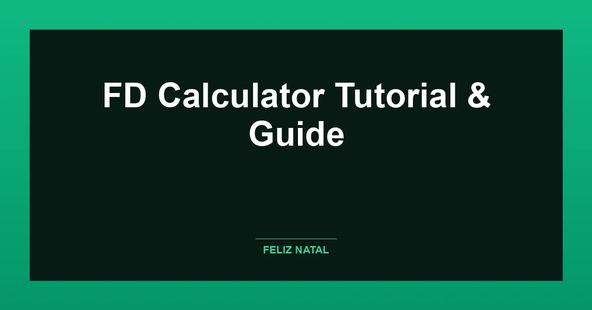 FD Calculator Thumbnail