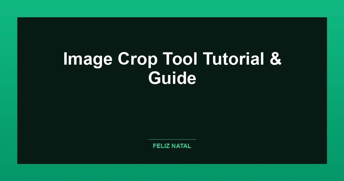 Image Crop Tool Thumbnail