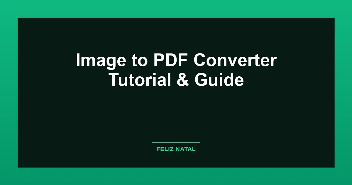Image to PDF Converter Thumbnail