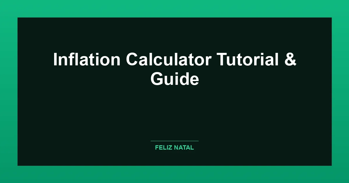 Inflation Calculator Thumbnail