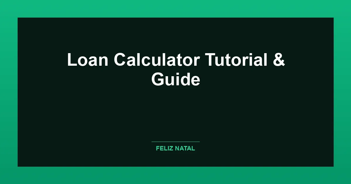 Loan Calculator Thumbnail