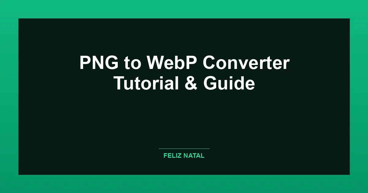 PNG to WebP Converter Thumbnail