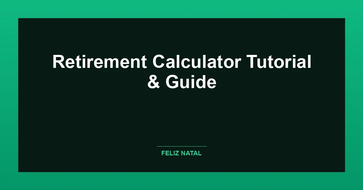 Retirement Calculator Thumbnail