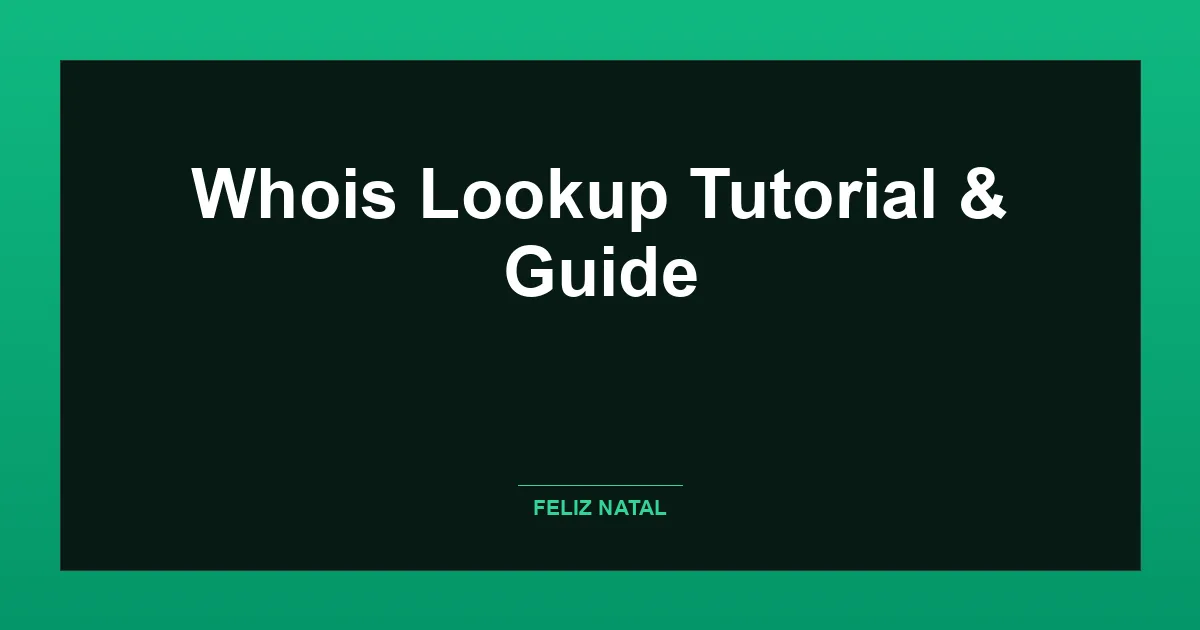 Whois Lookup Thumbnail