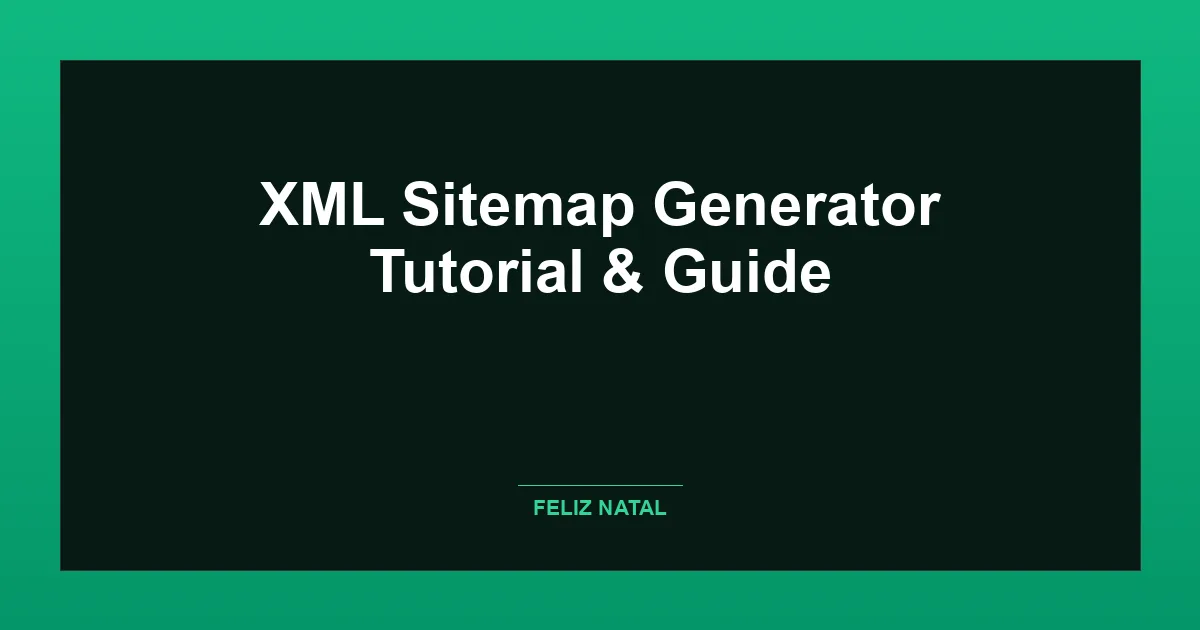 XML Sitemap Generator Thumbnail